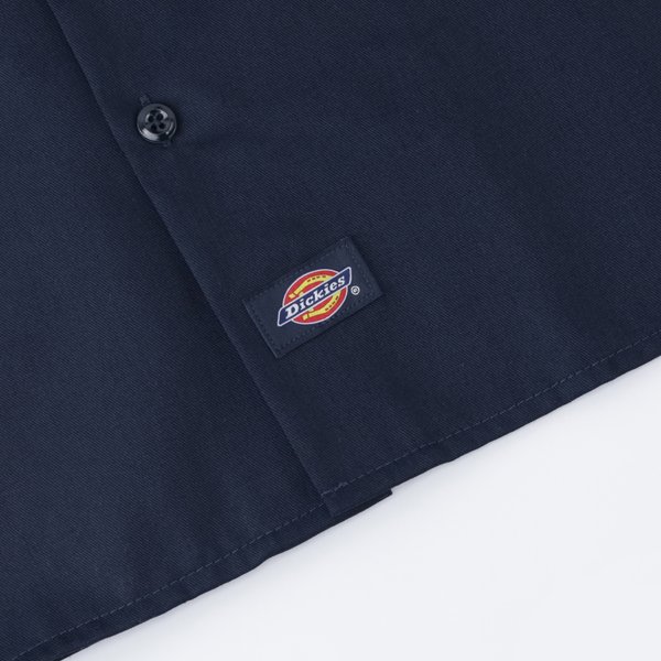 Рубашка Dickies Long Sleeve Work Shirt (dark navy) артикул: - купить в магазине Дайс