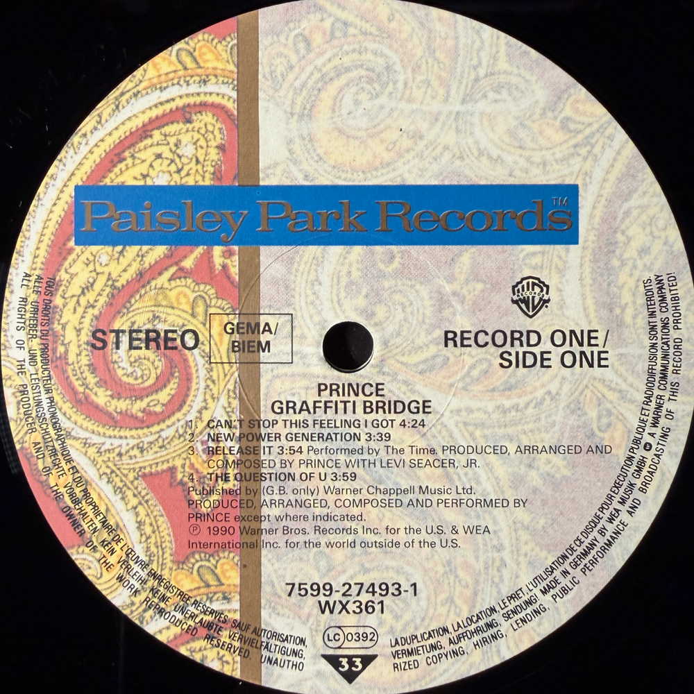 Prince ‎– Graffiti Bridge 2LP (Германия 1990г.)