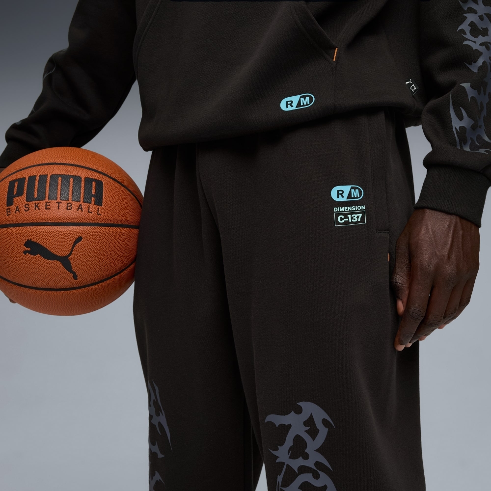 PUMA X RICK AND MORTY СПОРТИВНЫЕ БРЮКИ, ЧЕРНЫЙ