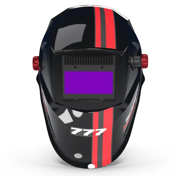 Маска сварщика хамелеон BLACK MASK c АСФ 777 51ST777SS (с наклейками)