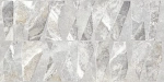 Настенная плитка Alma Ceramica TWU2550PRS27 Persey 24.9x50 серая матовая / рельефная под камень / мозаику
