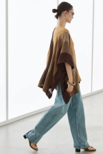ПАНЧО ИЗ ЛЬНЯНОЙ СМЕСИ С ПОЛОСКАМИ - MASSIMO DUTTI