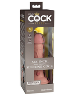 Телесный фаллоимитатор 6  Silicone Dual Density Cock - 17 см.