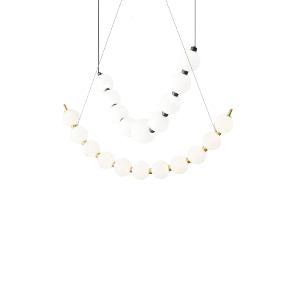 Chandelier  horizontal Collier de perles by Necklaces