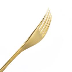 Набор столовых приборов на 6 персон 24 предмета Cutipol Icon Matte Gold Brushed в подарочной упаковке