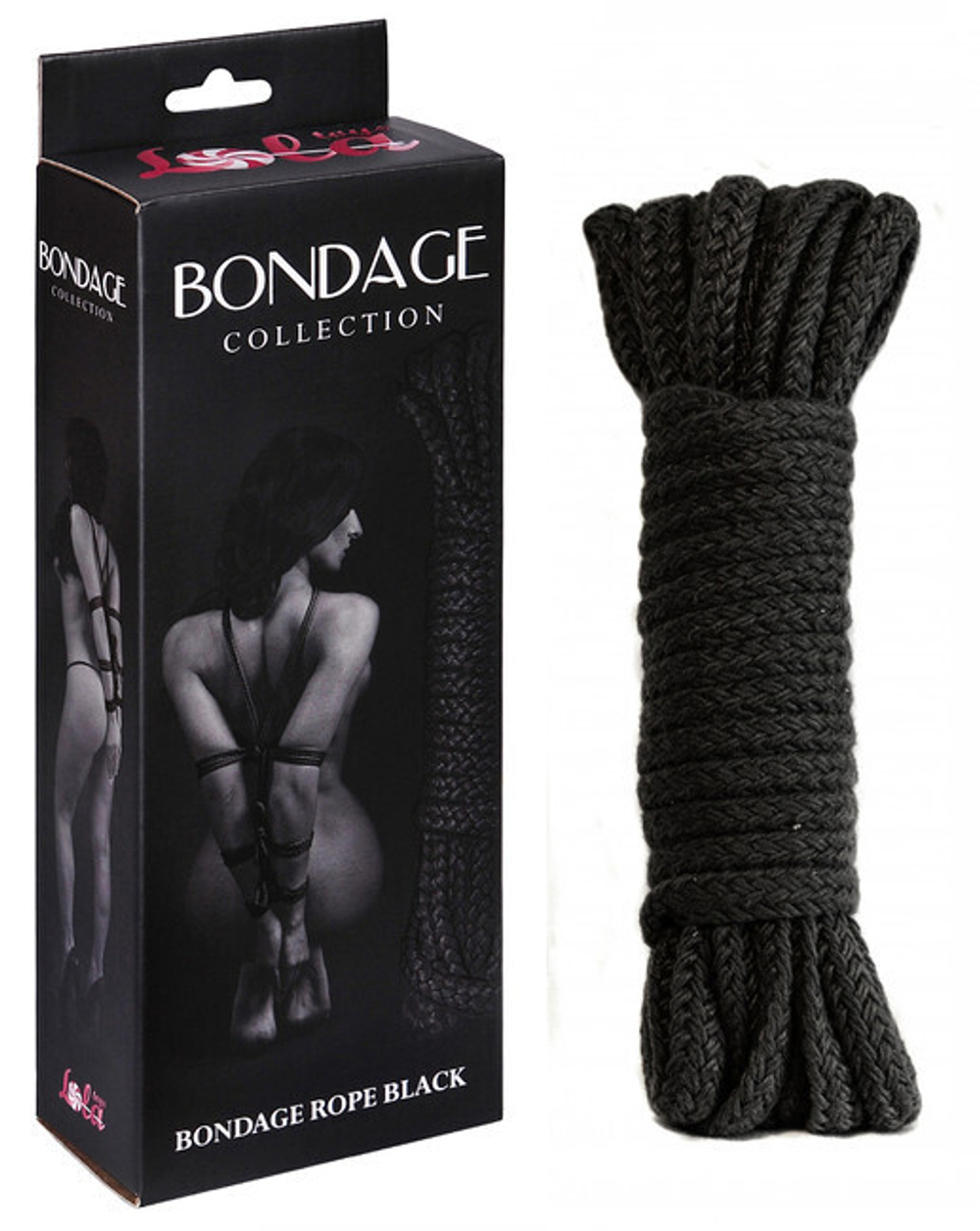 Черная веревка для связывания Bondage Rope Black (9 м , черный ) (Цвет: черный)