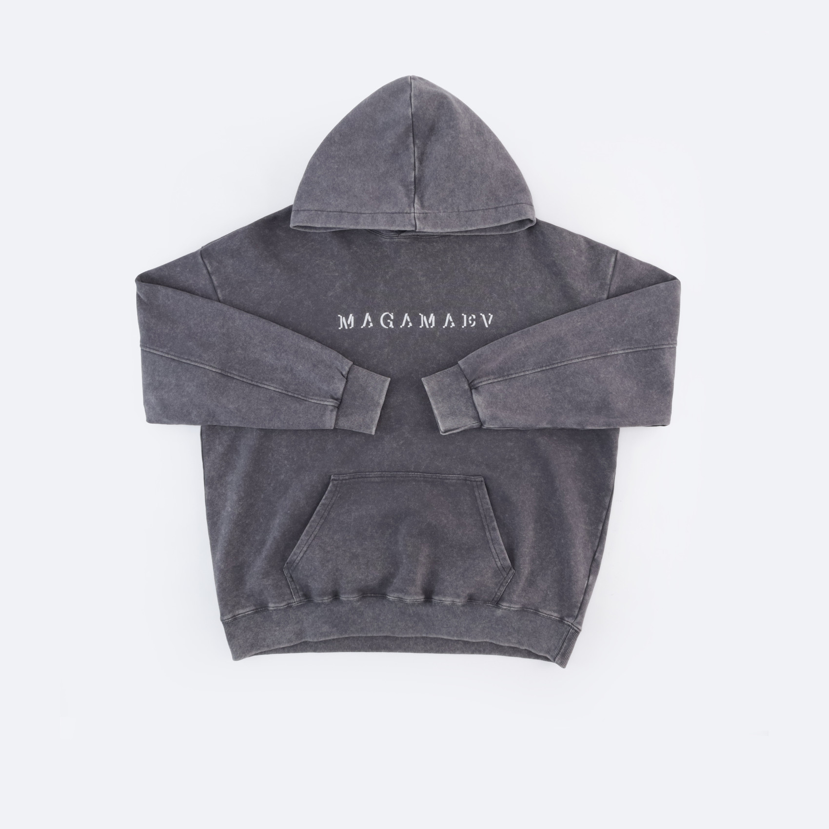 Худи Magamaev Script hoodie (grey/washed) артикул: - купить в магазине Дайс