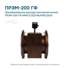 Преобразователь расхода электромагнитный ПРЭМ-200 ГФ ИМИ/T/25/НЖ/IP65/24/D