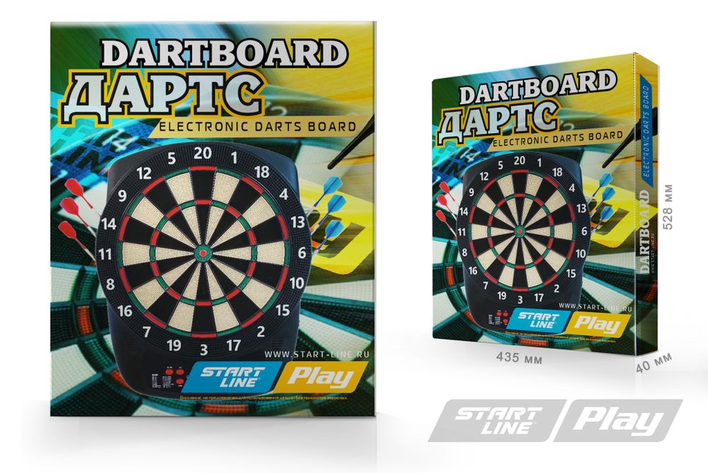 Комплект для игры в электронный дартс Start Line Play Electronic Dartboard