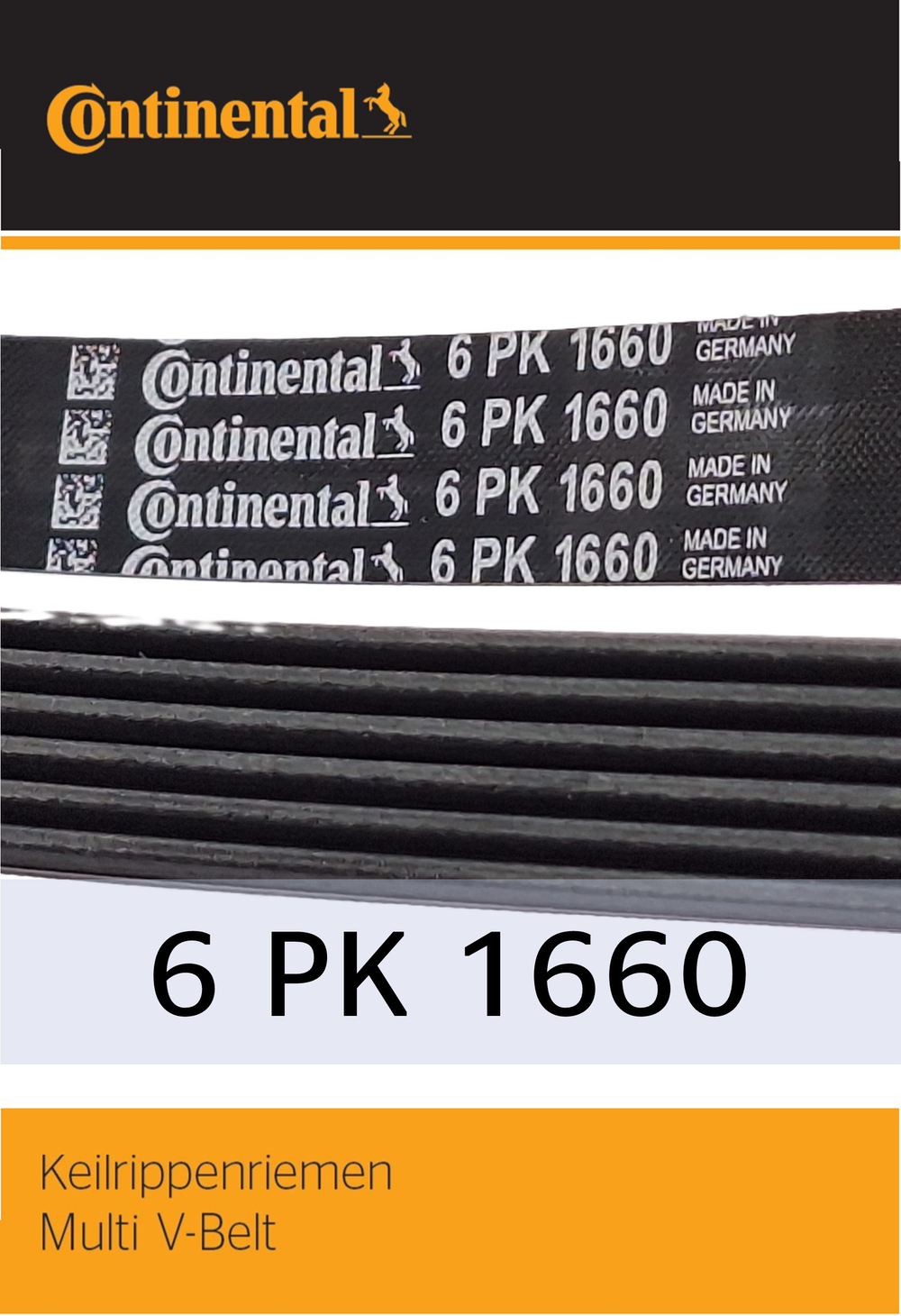 Ремень генератора Continental 6PK1660