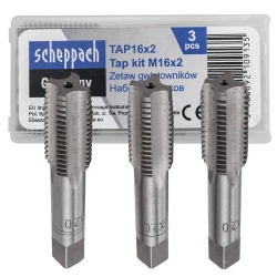 Метчик M16x2 (3шт) Scheppach Sch-TAP16x2