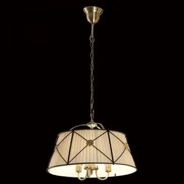 Люстра подвесная 3*Е14 CL409131 бронза/венге/бежевый Дрезден Citilux