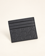 Картхолдер Gucci GG Emblem открытый — тёмно-серый