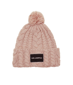 Хлопковая шапка k/essential cable knit Karl Lagerfeld - бежевый(236W3410)