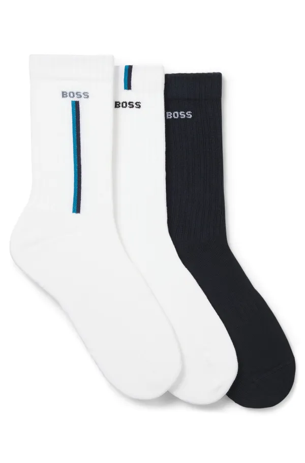 Носки (3 пары) мужские BOSS 3PQS VerticalLine VB