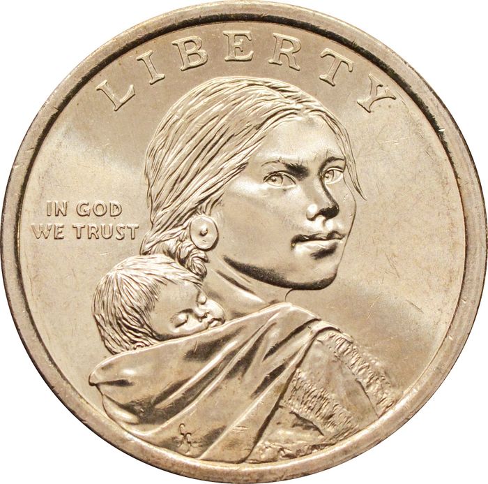 1 доллар (dollar) 2011 D США «Коренные Американцы - договор с Вампаноагами(трубка мира)»
