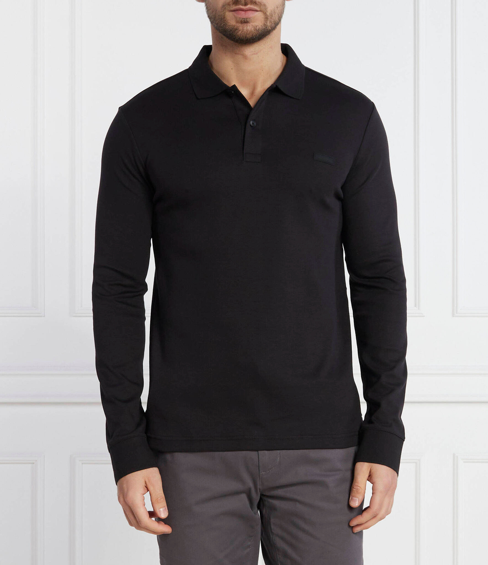 Поло SMOOTH LS Calvin Klein - черный(K10K111868)