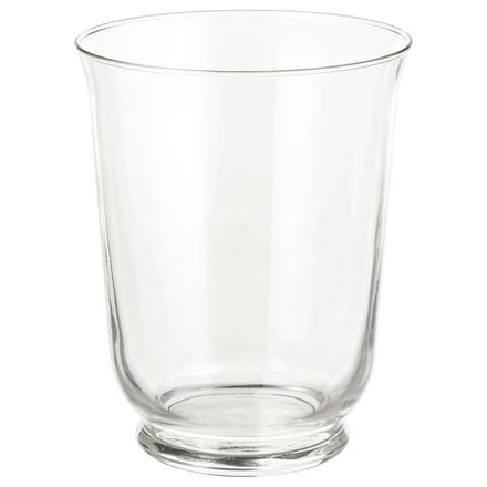 IKEA POMP  (ИКЕА ПОМП)  -  Ваза/фонарь, прозрачное стекло, 18 см
