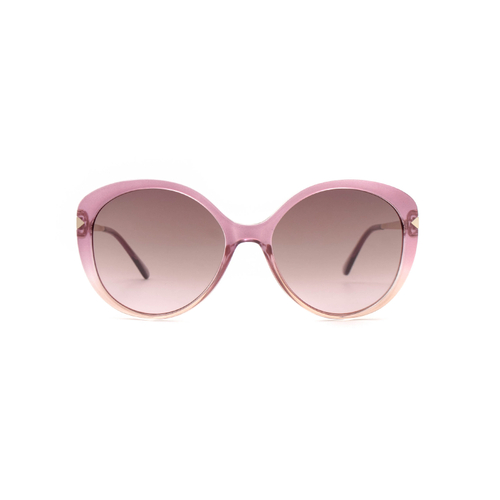 Солнцезащитные очки Dackor 456 Pink панто прозрачно-розовые