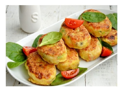 Картофельные котлеты с грибами и морковью