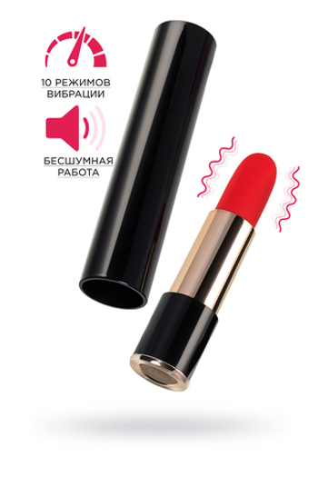 Минивибратор L'Eroina Merlo, ABS пластик, черный, 10,5 см