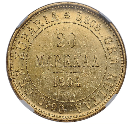 20 Марок 1904 года золото