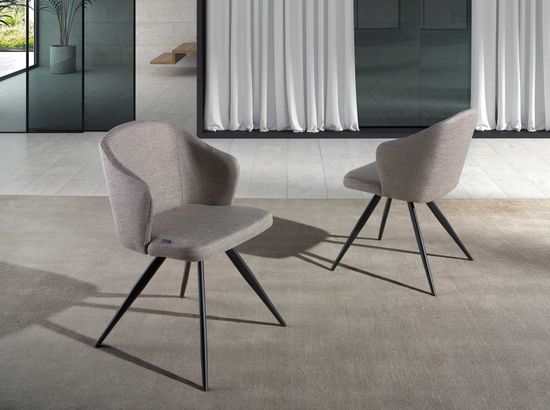 Стул F3208-GRIS /4057 черные ножки