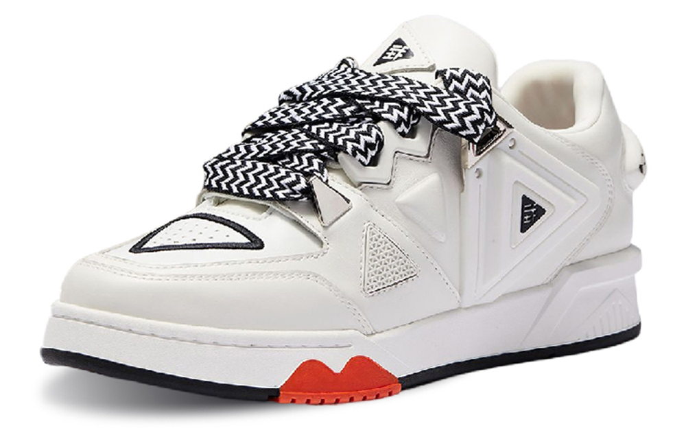 㦱 No Limits In The Past Top Grain Cow Leather Stylish Skateboarding Shoes Unisex