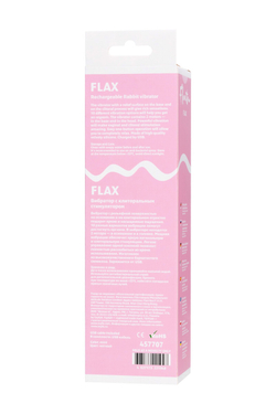 Рельефный вибратор с клиторальной стимуляцией Flovetta FLAX, силикон, голубой, 17,5 см