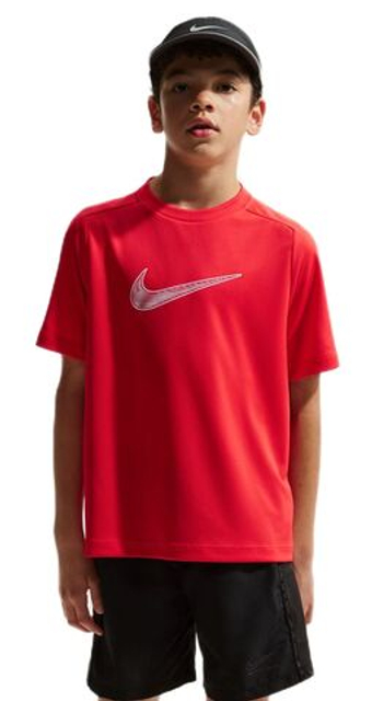 Футболка для мальчика теннисная Nike Boys Dri-FIT Multi Short Sleeve - Размер S