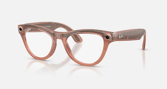 Умные очки Ray-Ban Meta Skyler Gen 2 (RW4014) Shiny Peach/Clear/Brown Transitions S52 T150