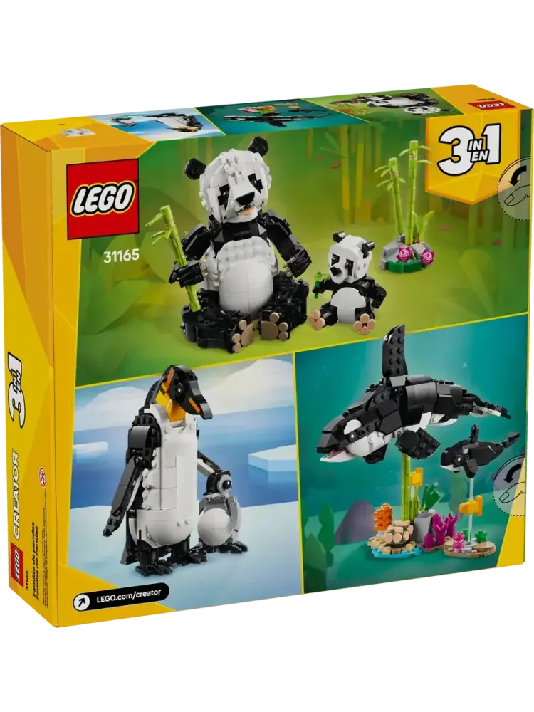 Конструктор Creator 31165 Дикие животные: Семья панд