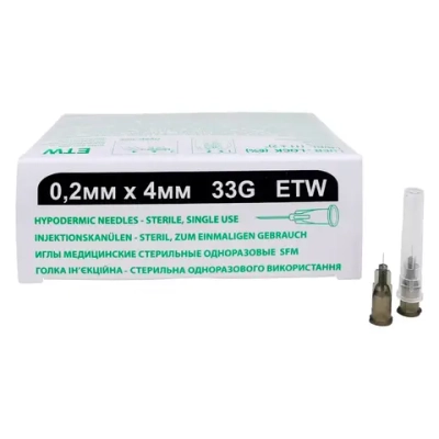 Игла для мезотерапии SFM ETW 33G 0,20 х 4 мм 50 шт