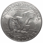 1 доллар 1977 США Эйзенхауэр (D) XF (Лунный)
