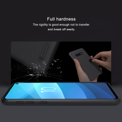Тонкий жесткий чехол черного цвета от Nillkin для Samsung Galaxy S10e, серия Super Frosted Shield