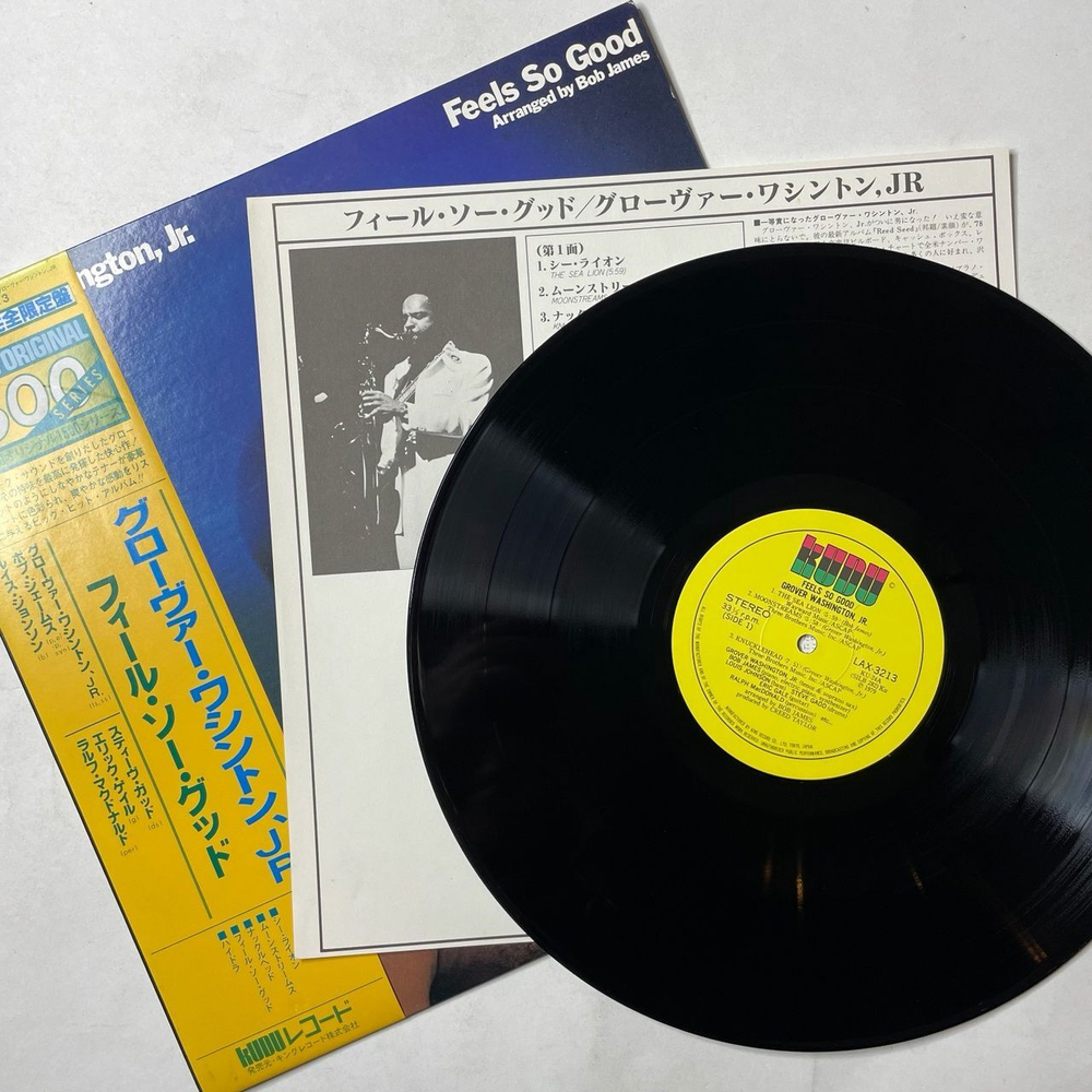 Винтажная виниловая пластинка LP Grover Washington, Jr. Feels So Good (Japan 1979) (Obi)
