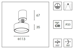 Спот WB8513DR d.11.3
