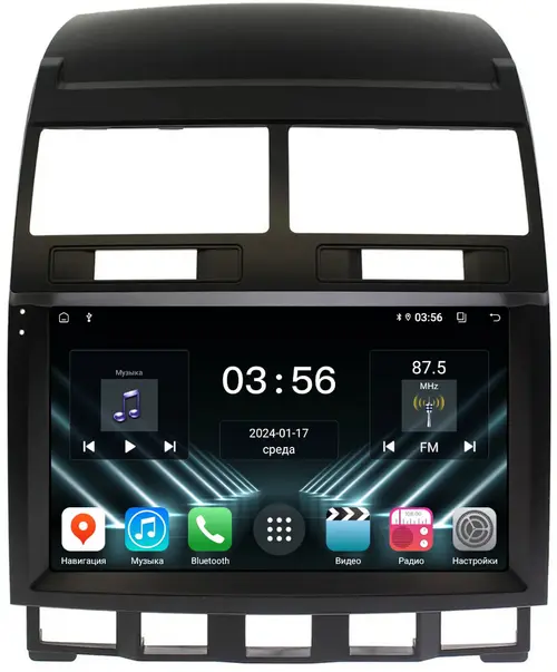 Магнитола для Volkswagen Touareg 1 2002-2010 - FarCar S280 монитор 9.5" IPS на Android 13, CarPlay