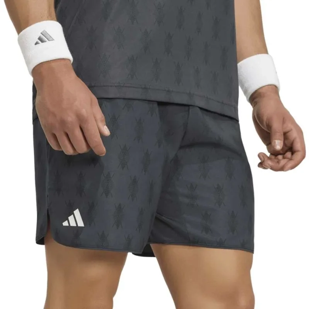 Мужские теннисные шорты Adidas Club Tennis Climacool Graphic 9in - carbon/black