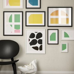 IKEA RÖDALM (ИКЕА РОДАЛМ) — Фоторамка для 4 фотографий, черная, 40x50 см, фото 5