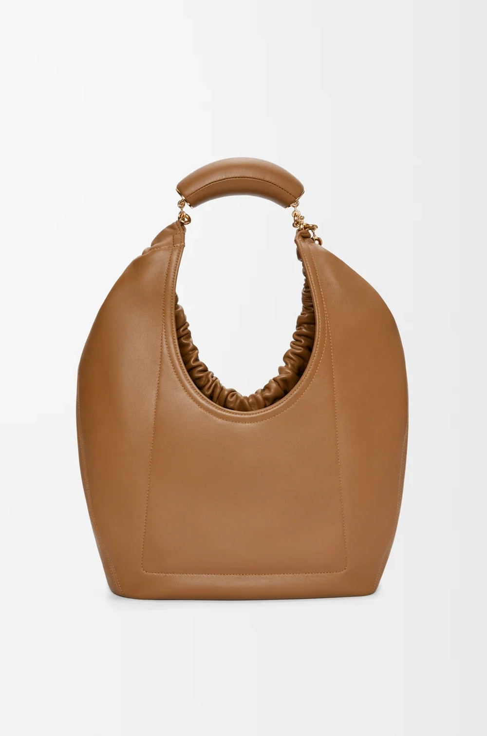 Loewe Средняя сумка-мешок Squeeze из мягкой кожи ягненка наппа, светло-коричневый