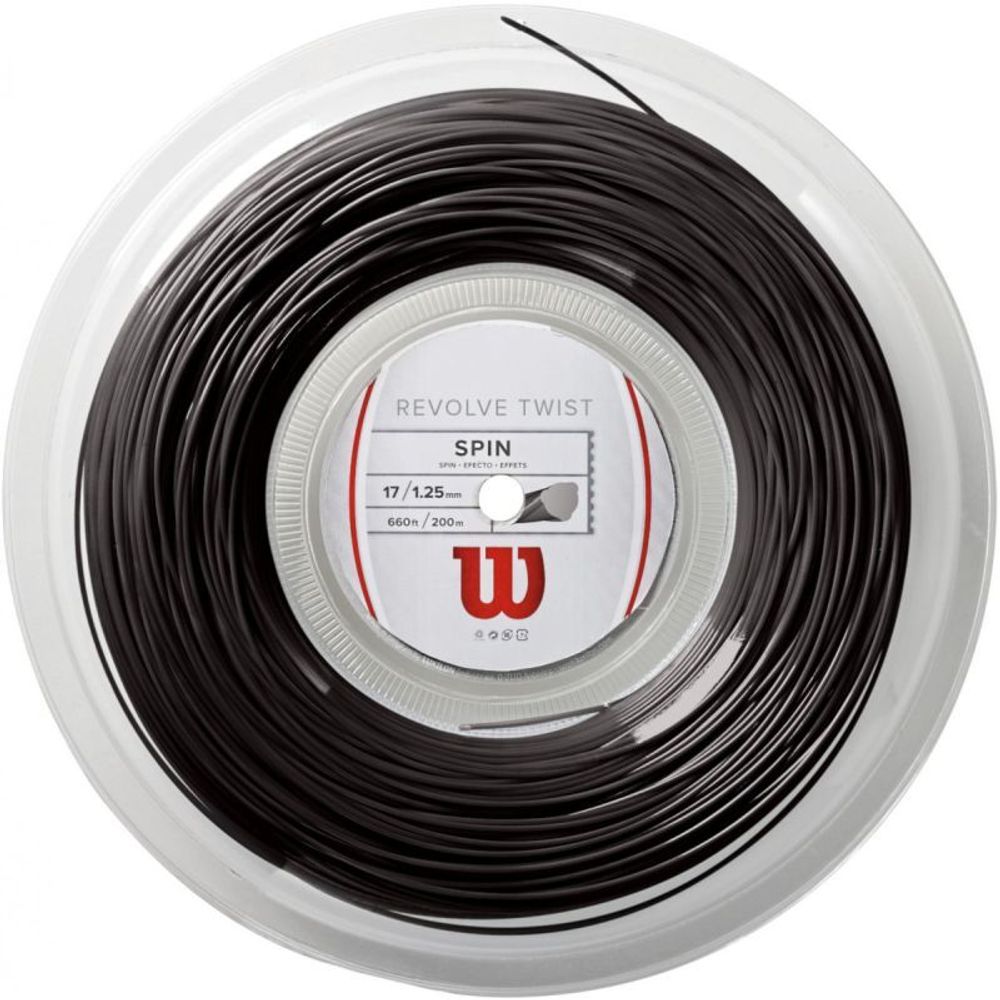 Теннисные струны Wilson Revolve Twist (200 m) - серый