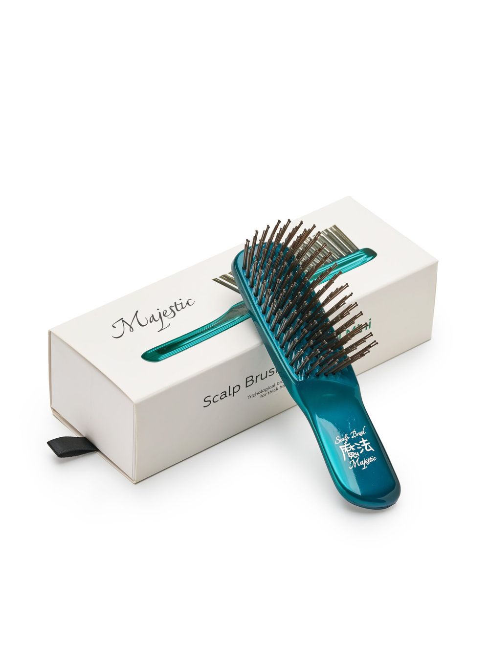 Расческа Majestic Scalp Brush изумруд (дорожная версия)