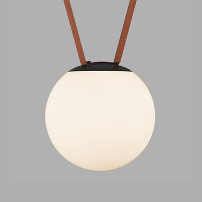 DK5553-BK Cветильник для трека-ремня Belty, серия Orb, со светодиодом, D180*H181мм, 48V DC, 10W, RA90, 120°, 3000K, IP20, белый, акрил