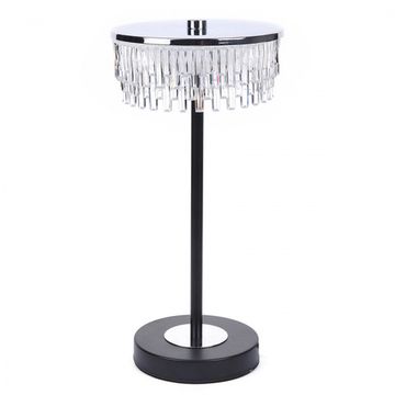 Настольная лампа 7W 4000K 8204/1TL серебро/черный/прозрачный Satiana Lumion