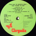 Jethro Tull ‎– Too Old To Rock 'N' Roll: Too Young To Die! (Дания 1977г.)