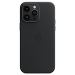 Кожаный чехол с поддержкой MagSafe Apple Leather Case для iPhone 14 Pro Max, Midnight (Темная ночь)