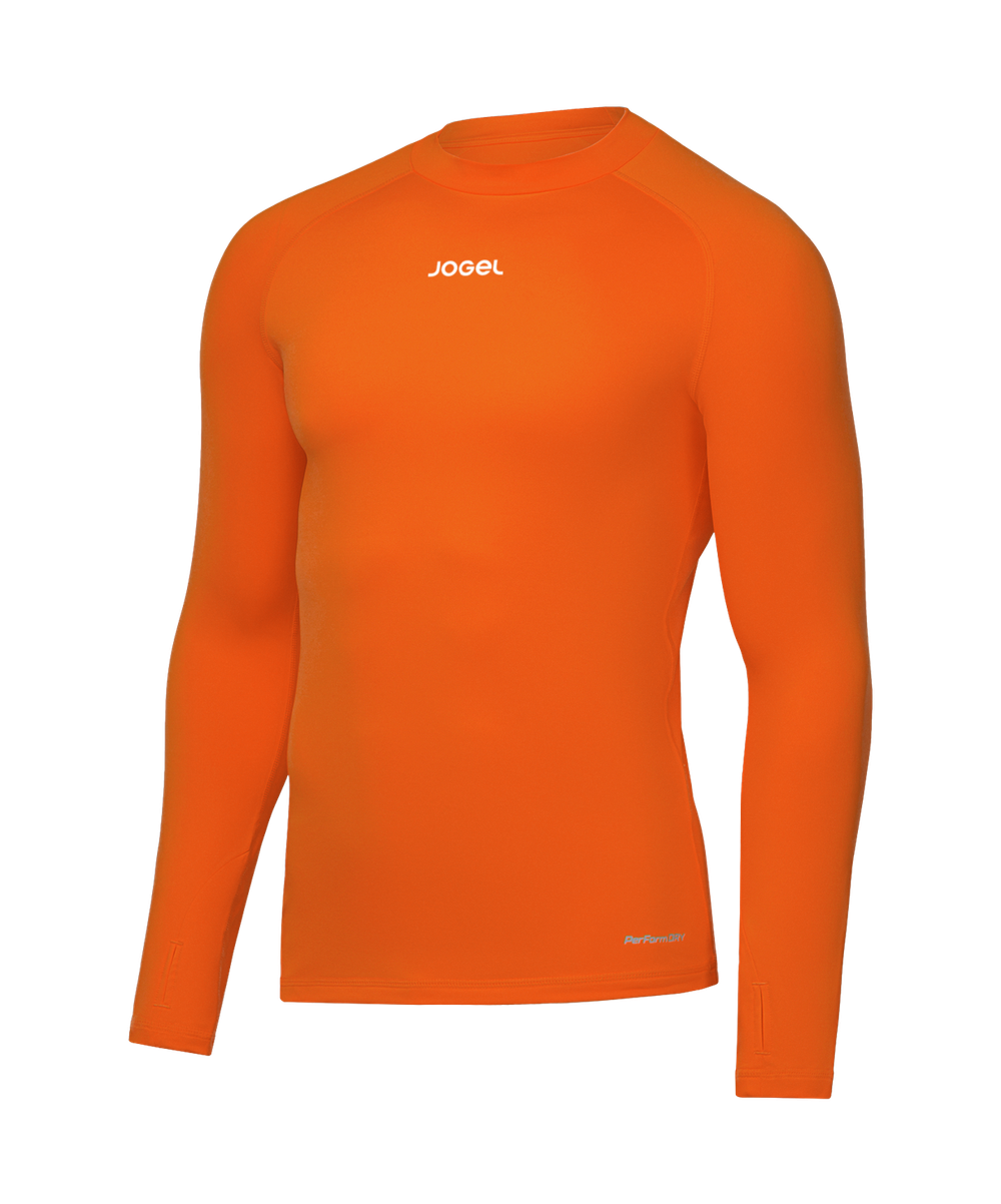 Джемпер компрессионный утепленный Jogel CAMP 2 PerFormDRY Baselayer Top Warm, оранжевый D2