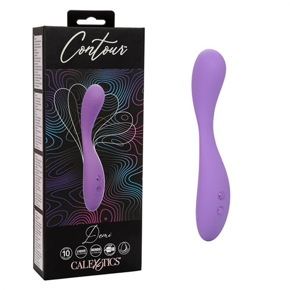 Фиолетовый ультрагибкий вибромассажер California Exotic Novelties Demi SE-4382-05-3