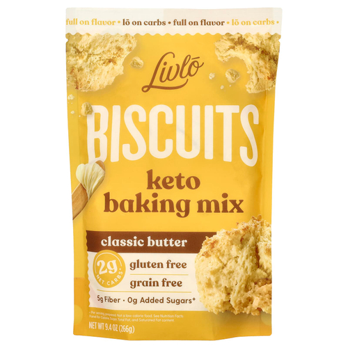 Livlo, Biscuits, кетосмесь для выпечки, классическое масляный вкус, 266 г (9,4 унции)